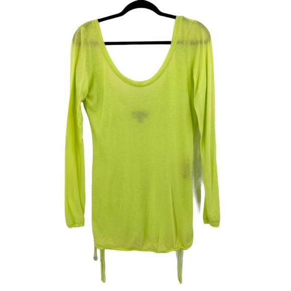 NEW Koral Lime Green Yellow Cool Down Top - Picture 13 of 13